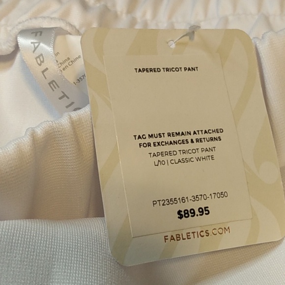 Fabletics Tapered Tricot‎ Pants size Large NWT - Picture 4 of 7